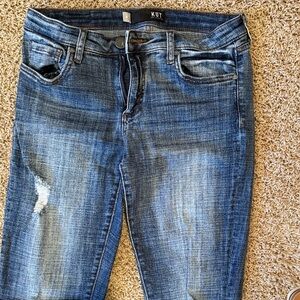 Kut from the Kloth Women's Distressed Blue Skinny Jeans